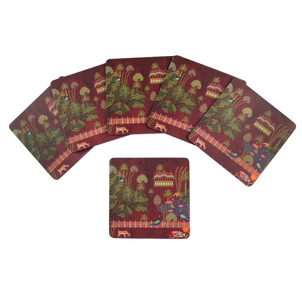 Tamara Peacock's Palace Rubber Coasters