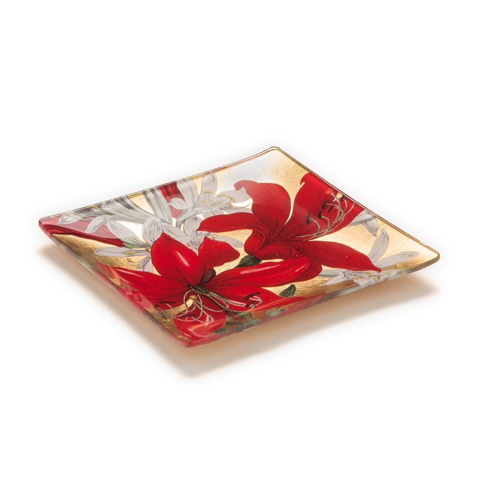 Tamara Scarlett Lilies Decorative Platter