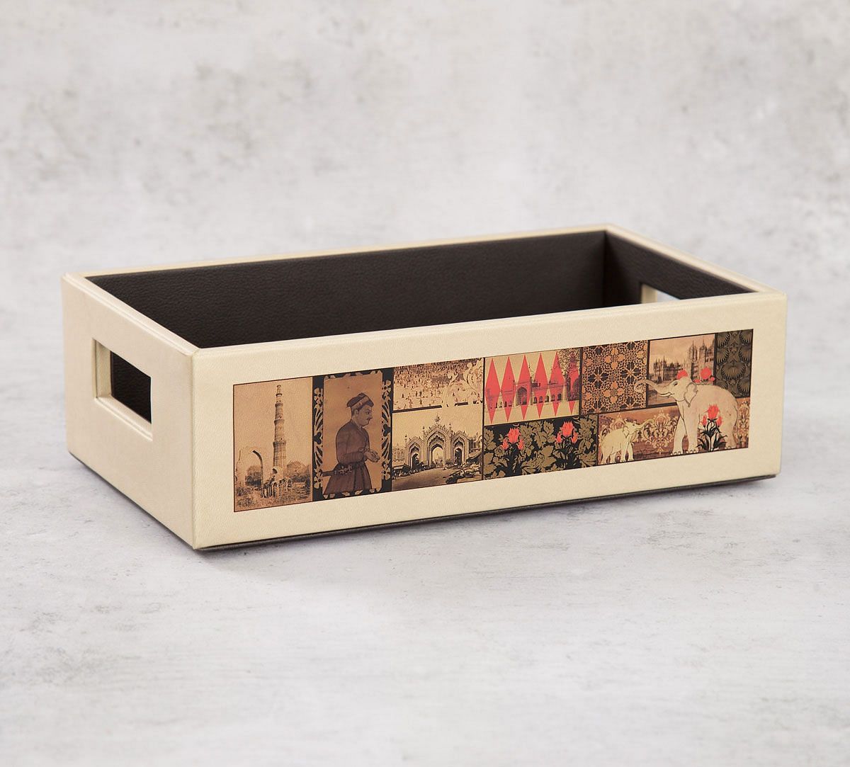 The Mughal Era Leather Tray