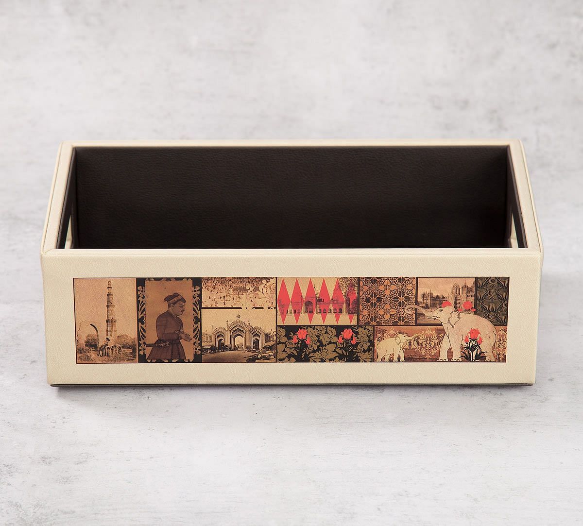 The Mughal Era Leather Tray