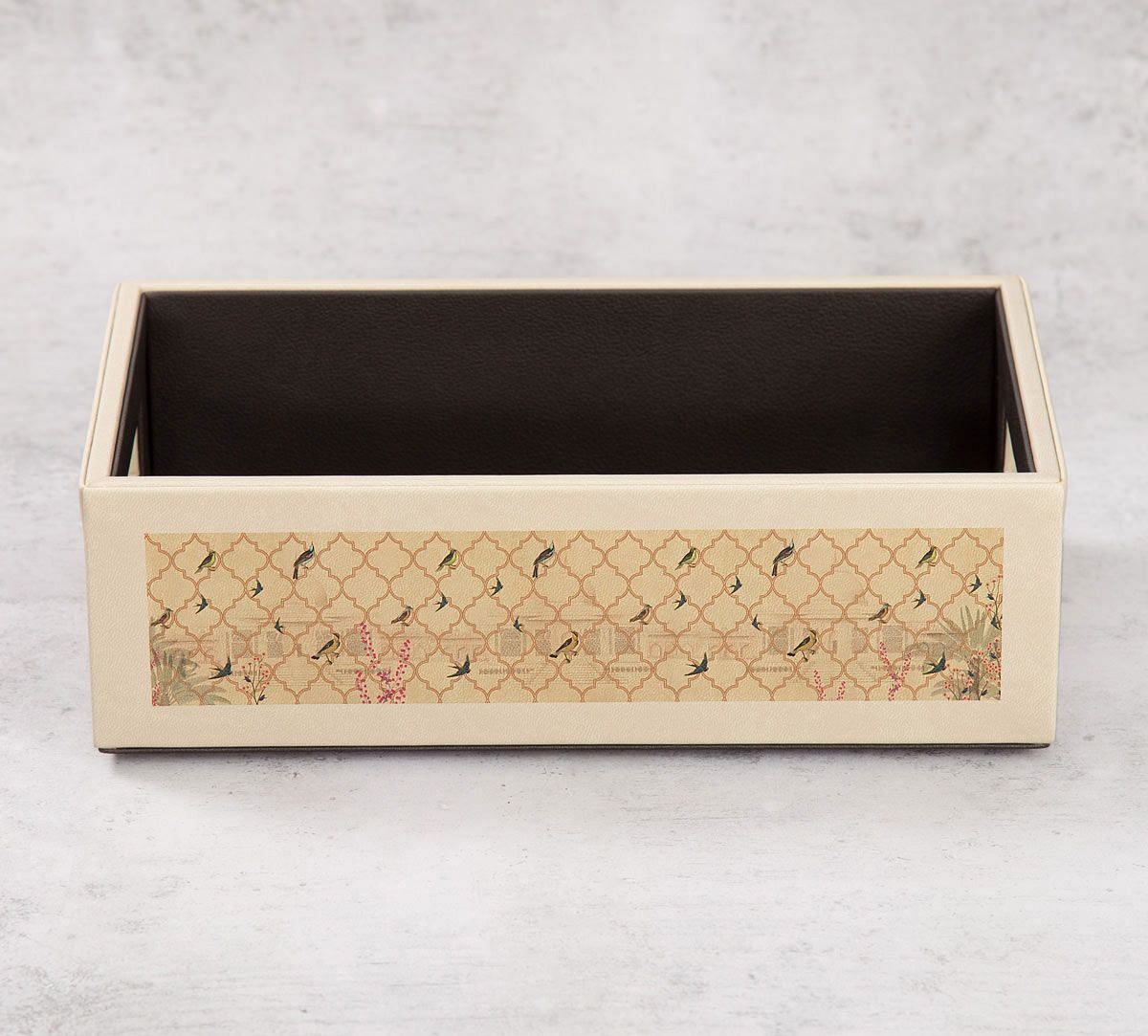 India Circus The World from my Window Leather Tray