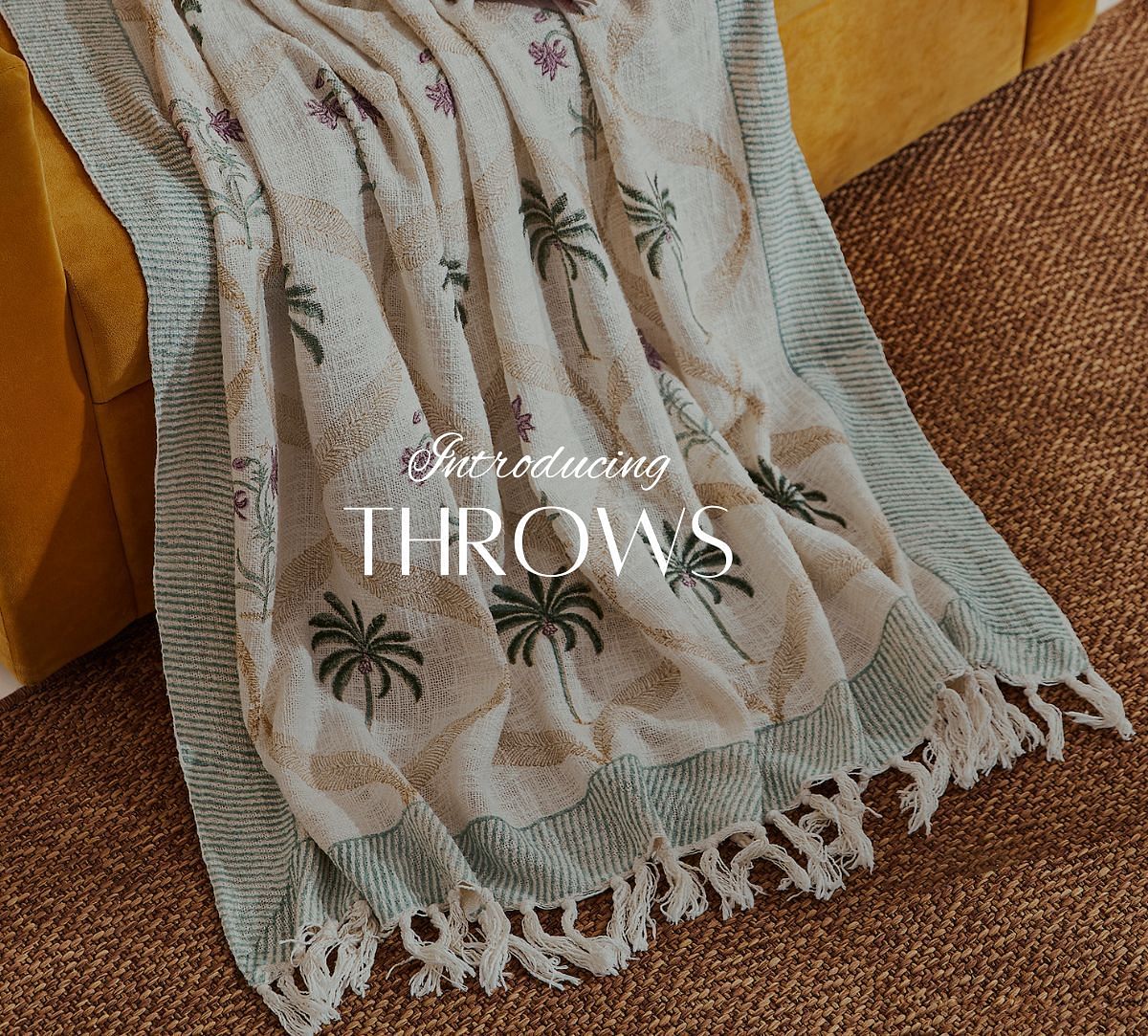 Cerulean Poppy Throw