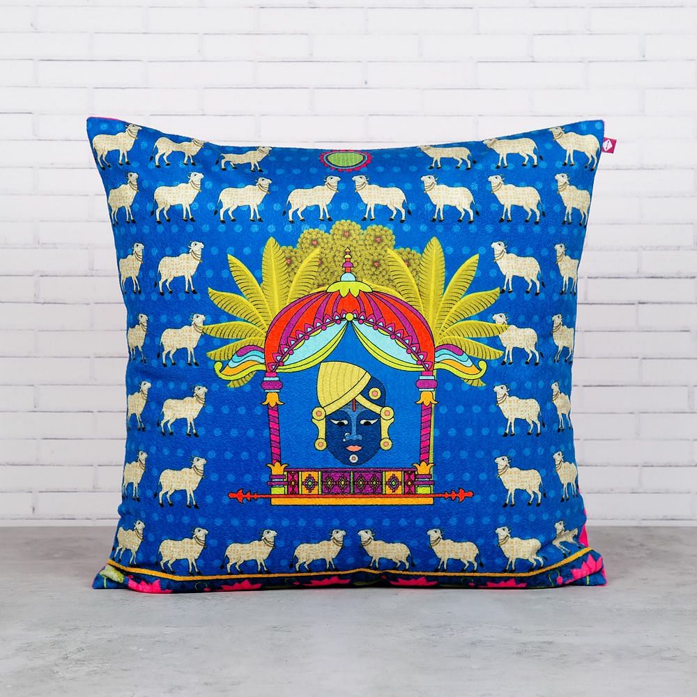 Virgin Heiffers Blended Velvet Cushion Cover