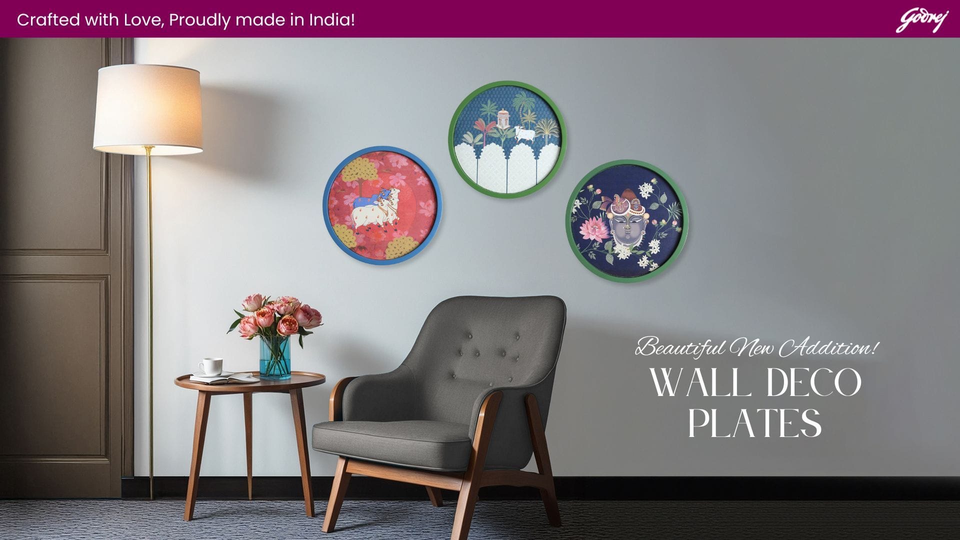 Dhan Padma Wall Deco Plate