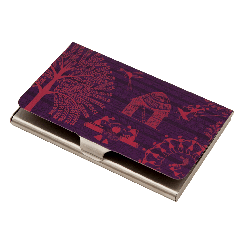 Warli Village Visiting Card Holder