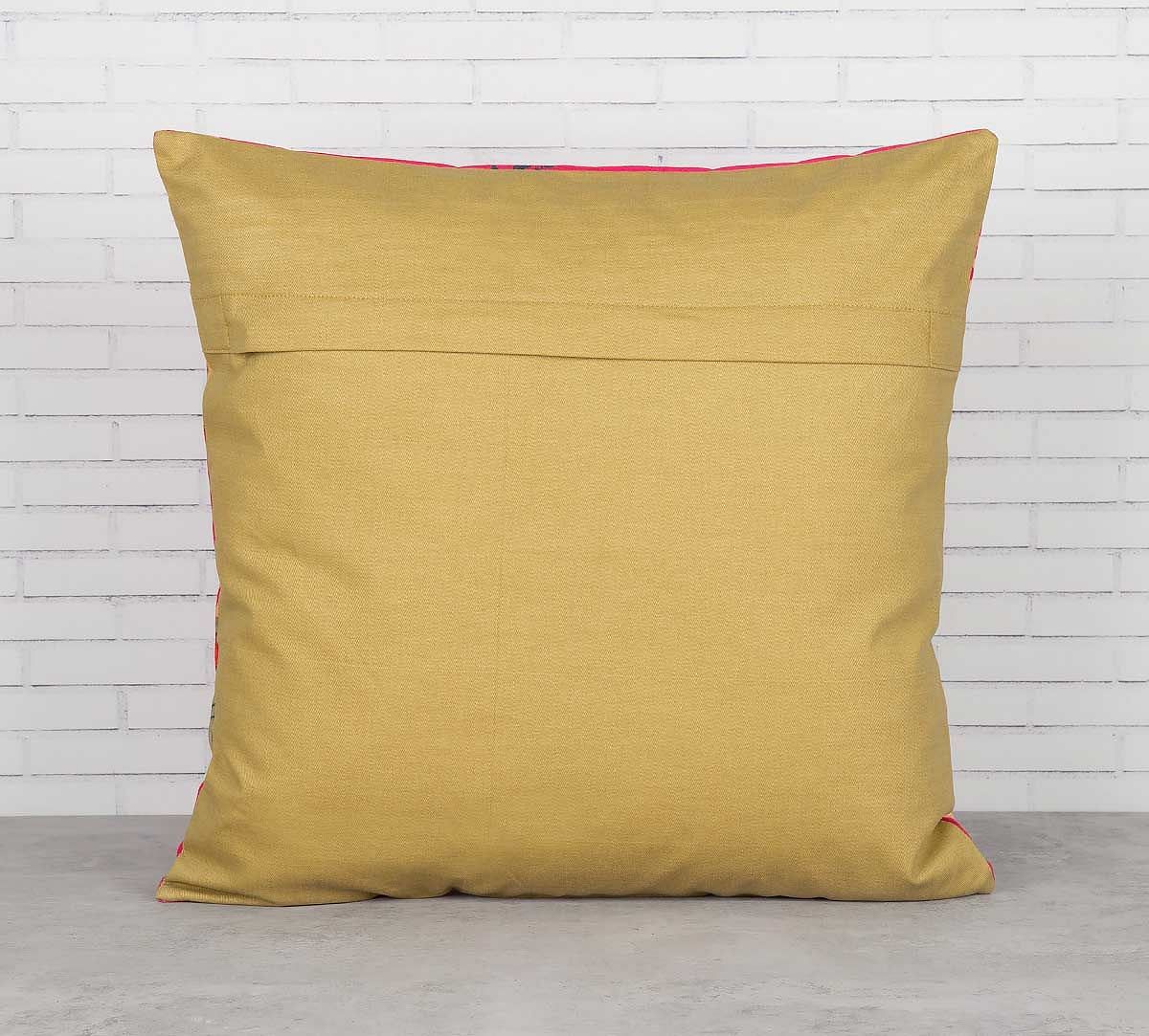 India Circus Wildlife Stamps Cushion Cover