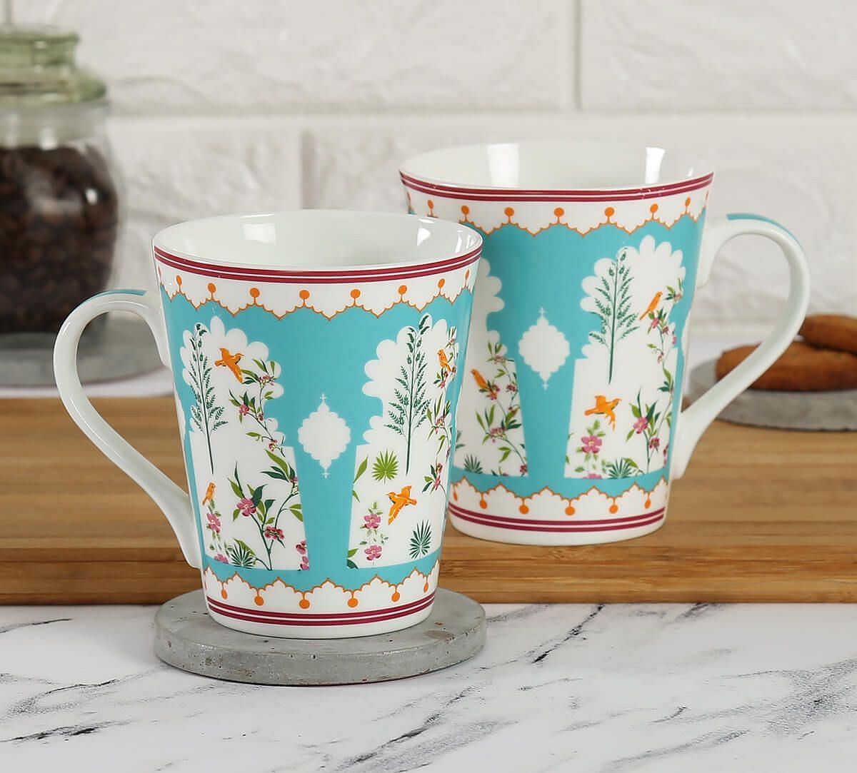 India Circus Windows of Wisdom Zing Mug Set of 2