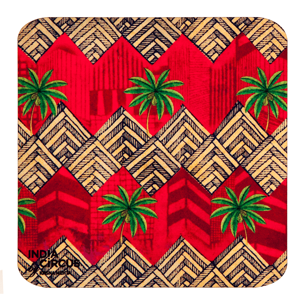 Zig-Zag MDF Coasters - (Set Of 6)