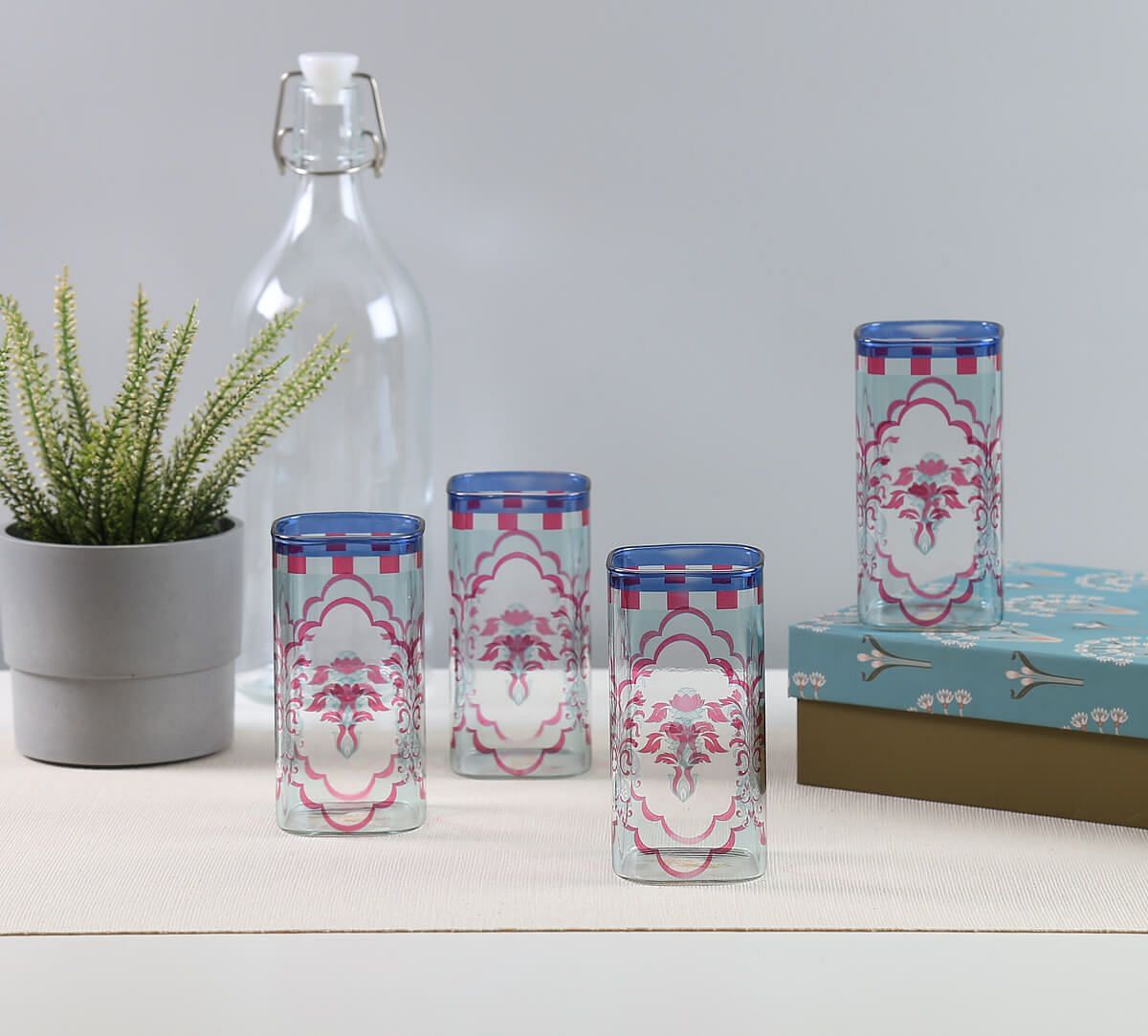 Giardino Segreto Glass Tumbler Set of 4