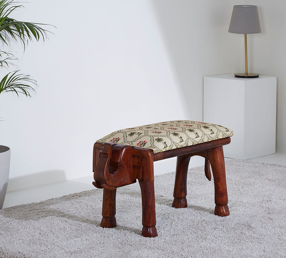 Tropic Tryst Elephant Pouffe