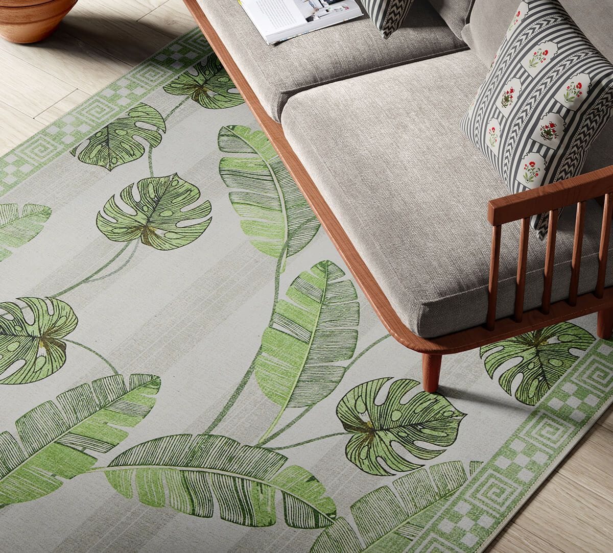 Parallel Palmates Rug