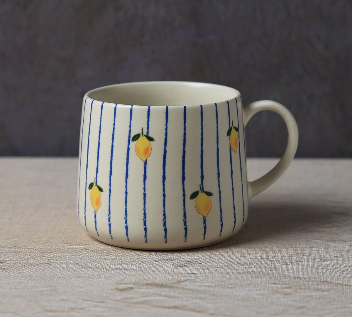 Striped Citrus Coffee Mug