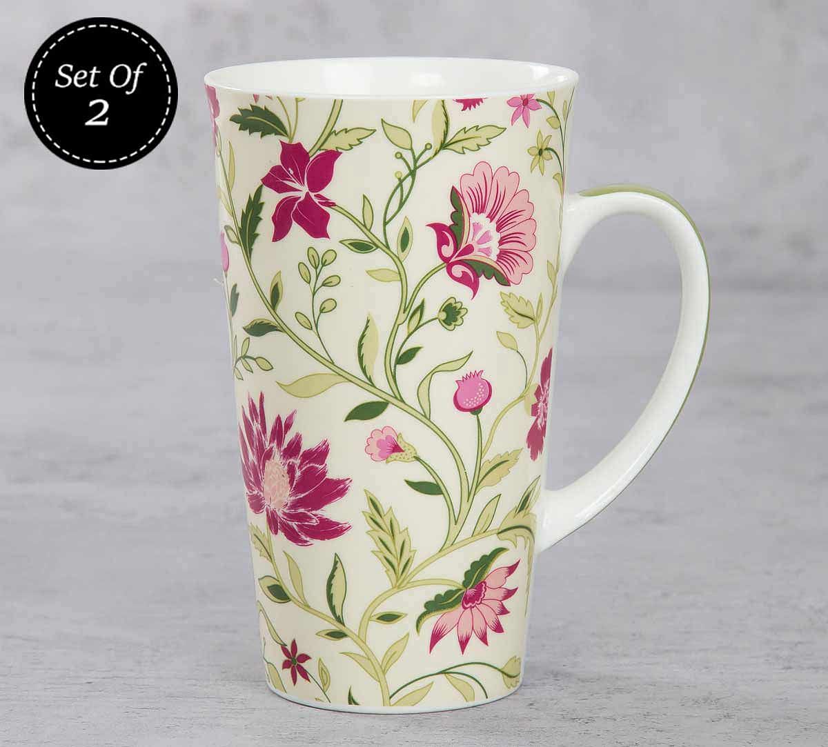 Rose Mallow Moscheutos Conical Mug (Set of 2)