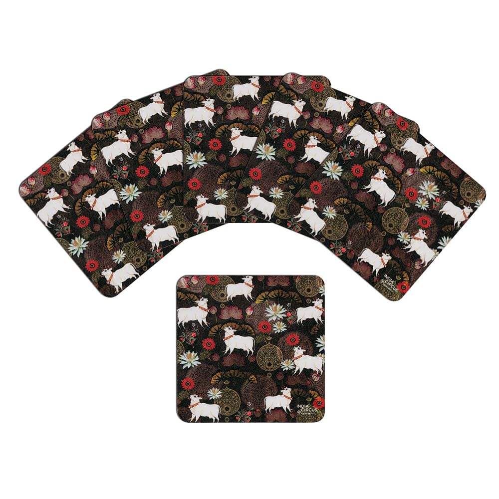Dance of Rasa Rubber Coaster - (Set of 6)