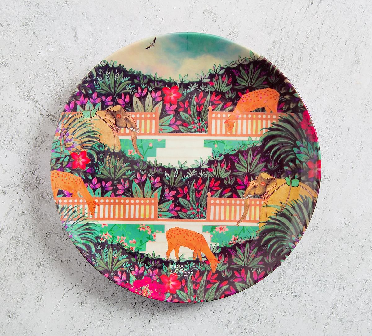 Floors of Flourish 8 inch Decorative and Snacks Platter