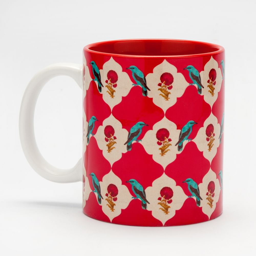 Floral Feather Mug