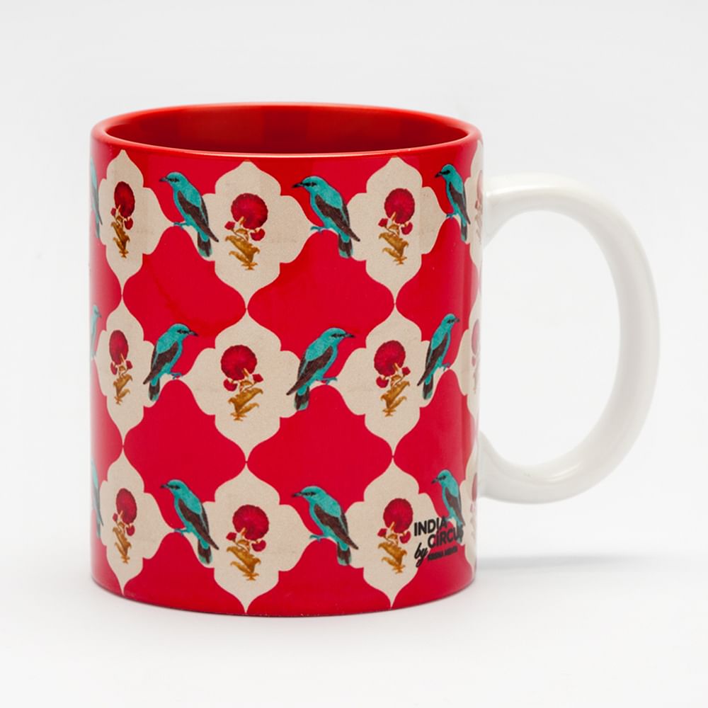 Floral Feather Mug