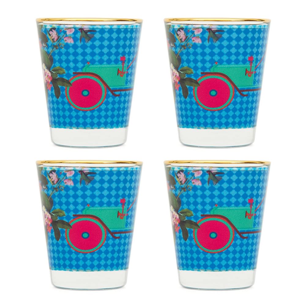 Floral Flirt Shot Glasses (Set of 4)