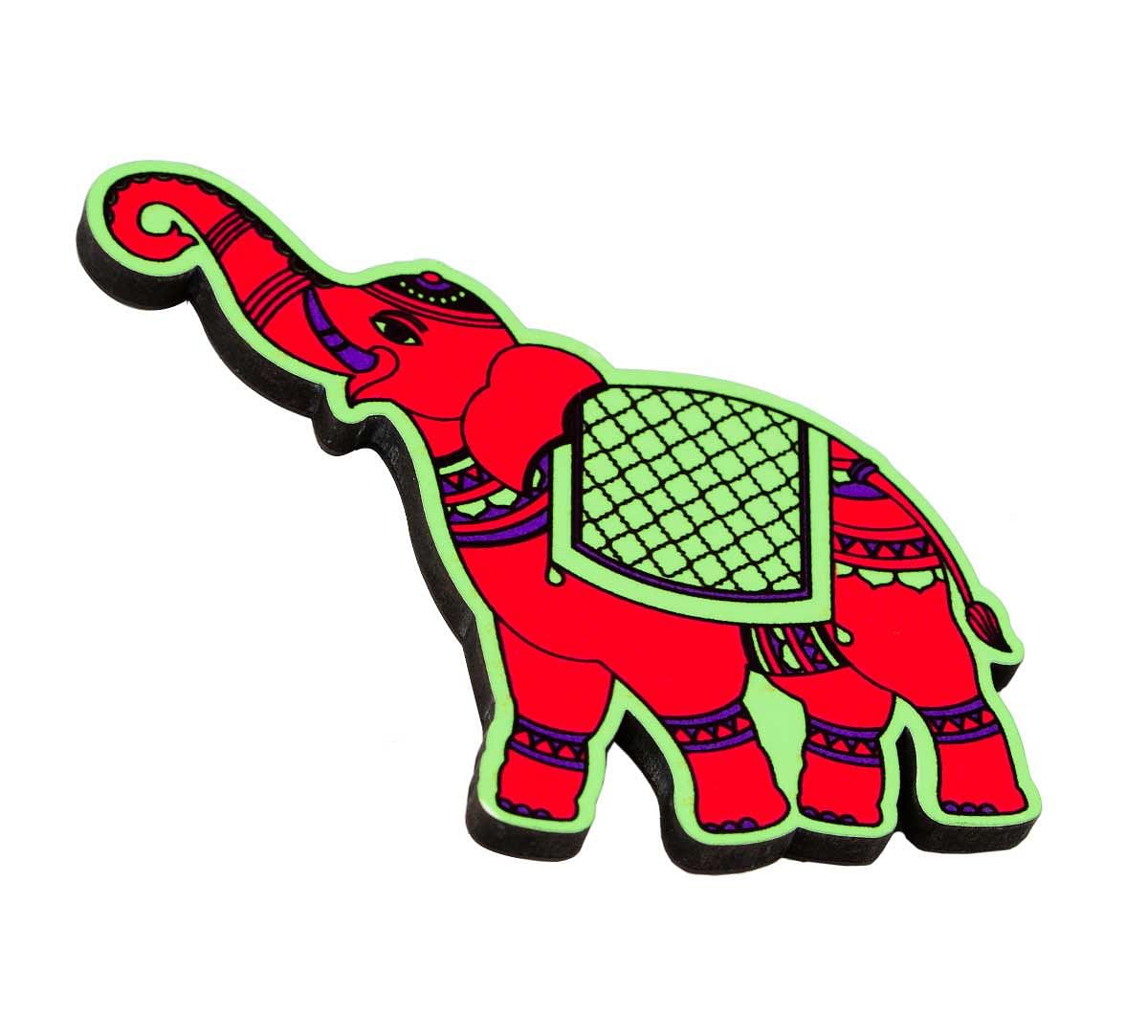 Funky Elephants MDF Fridge Magnet