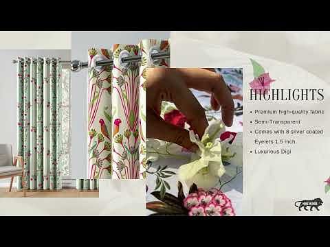 Orchid Organised Curtains Set of 2