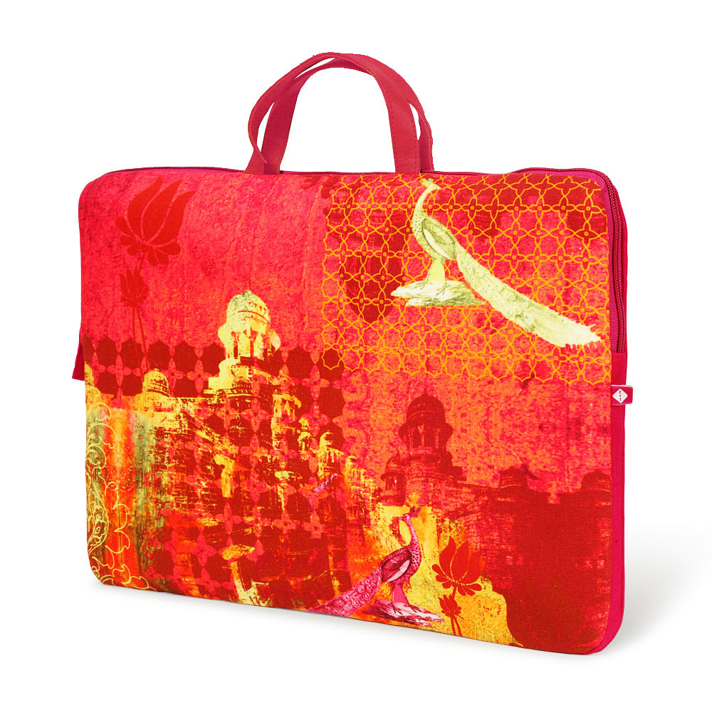 Red Mahal Laptop Bag