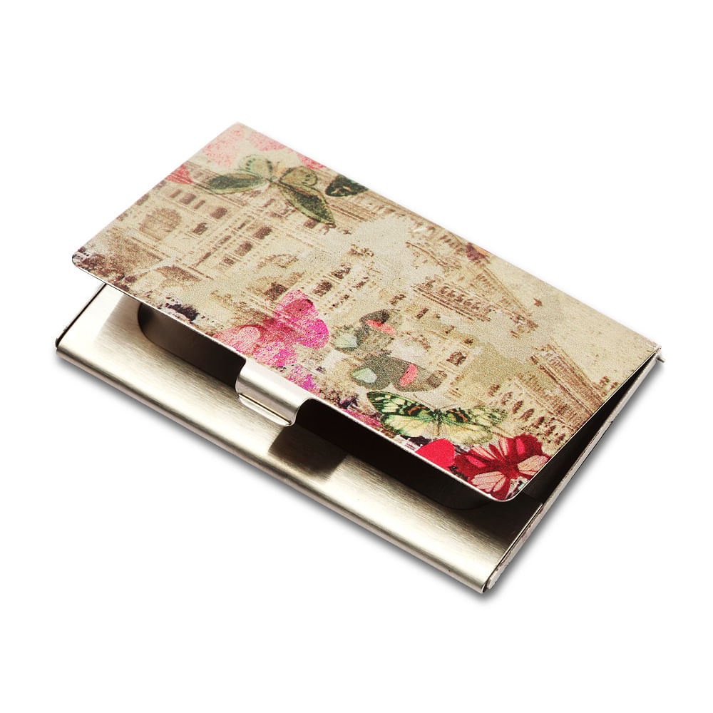 Butterflies Visiting Card Holder