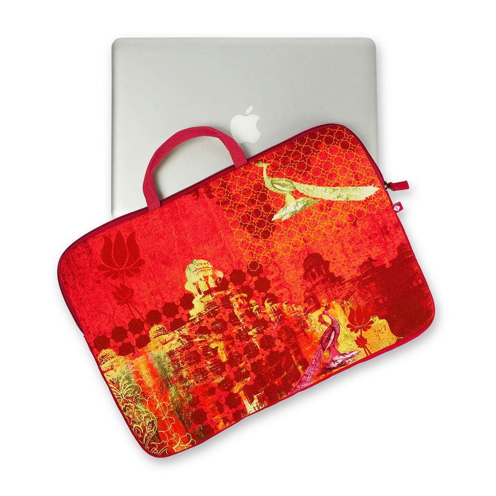 Red Mahal Laptop Bag