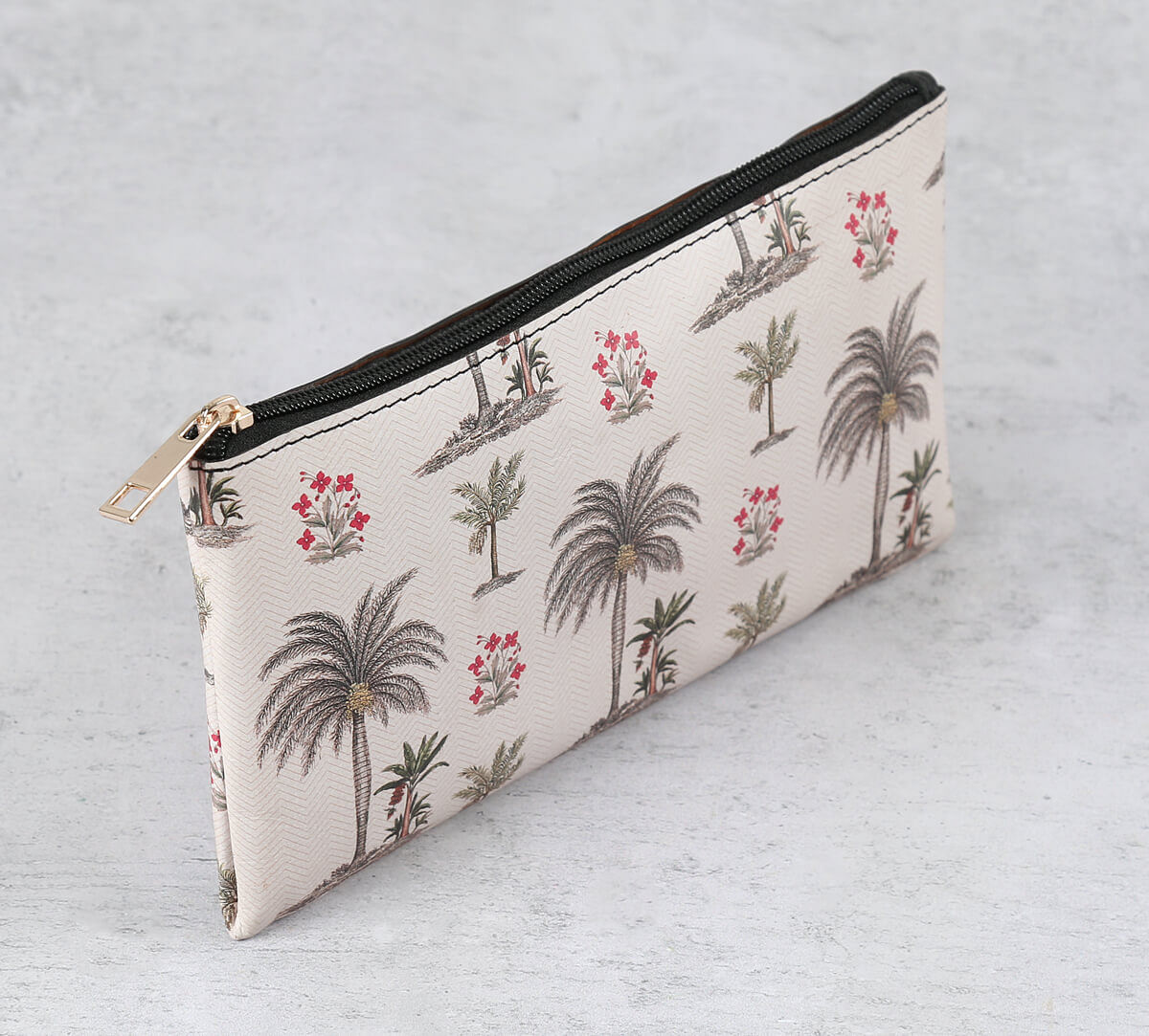 India Cicrcus by Krsnaa Mehta Chevron Palms Utility Pouch