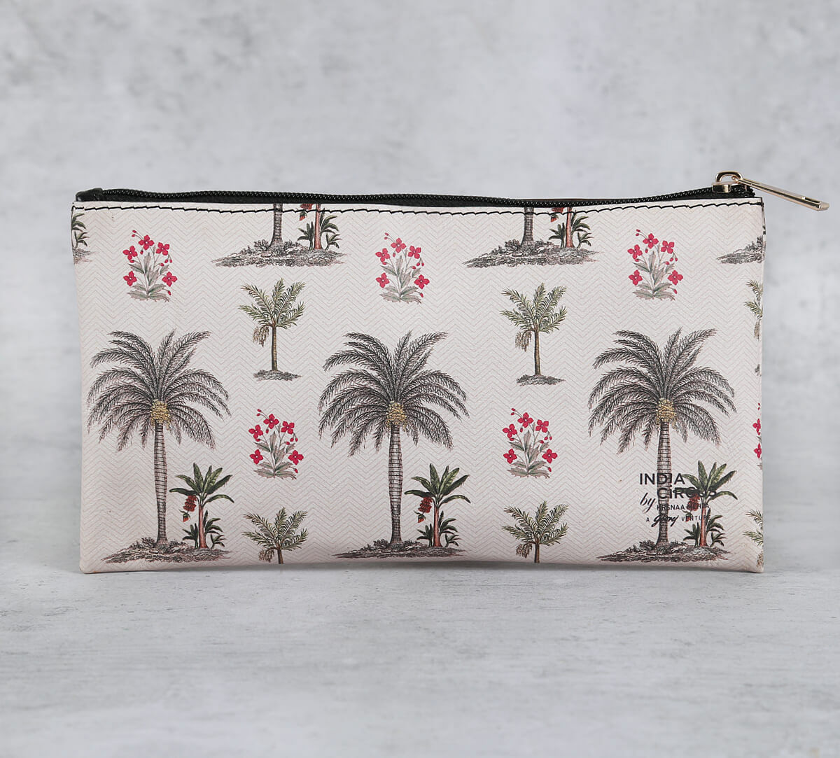 India Cicrcus by Krsnaa Mehta Chevron Palms Utility Pouch