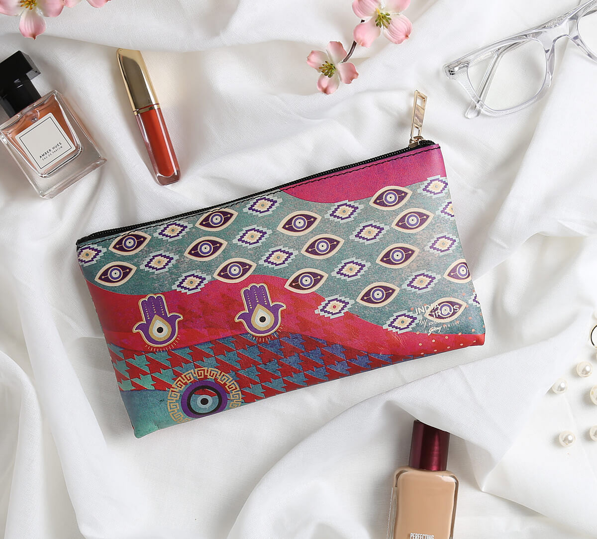 India Cicrcus by Krsnaa Mehta Evil Eye Newfangled Utility Pouch