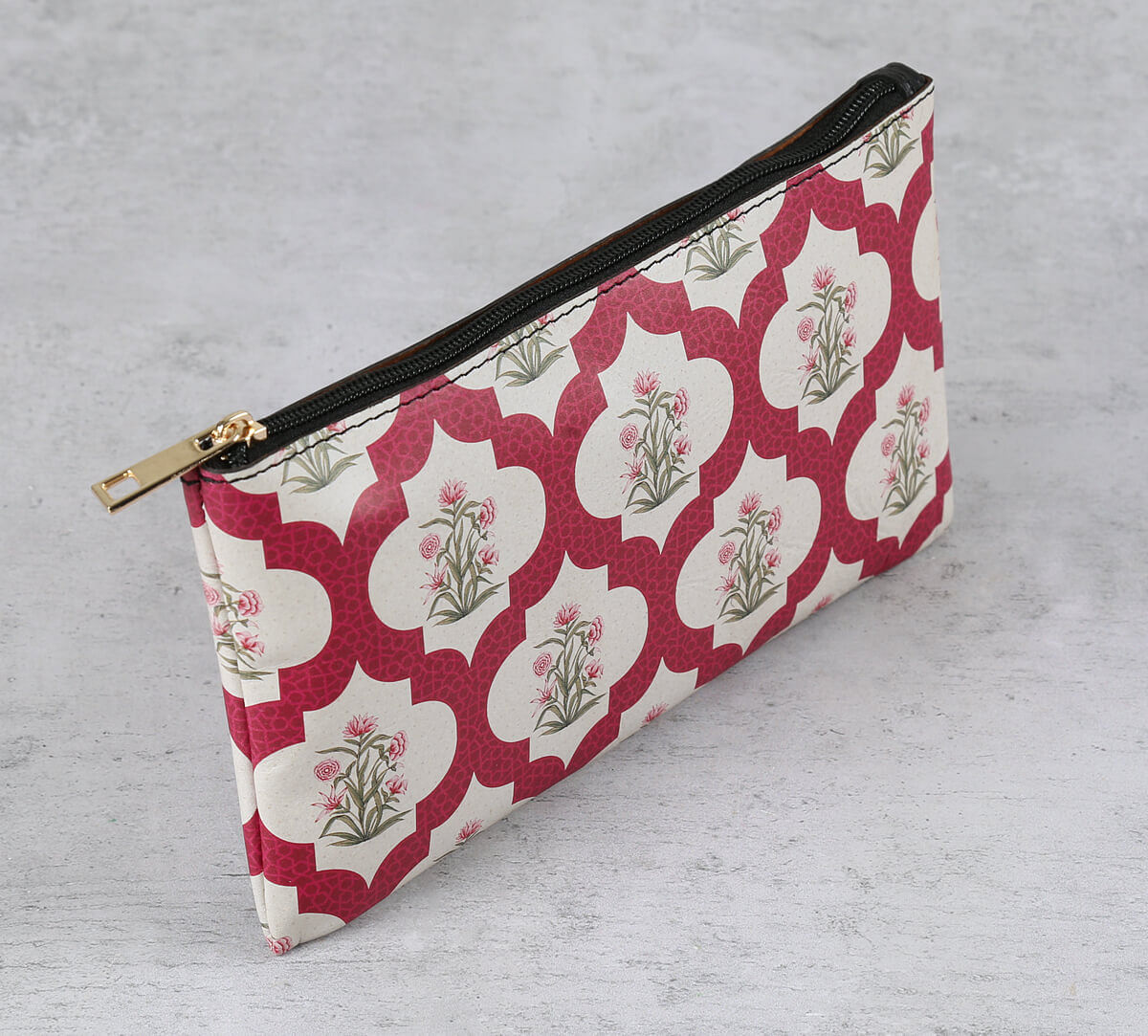 India Cicrcus by Krsnaa Mehta Poppy Flower Scarlet Utility Pouch