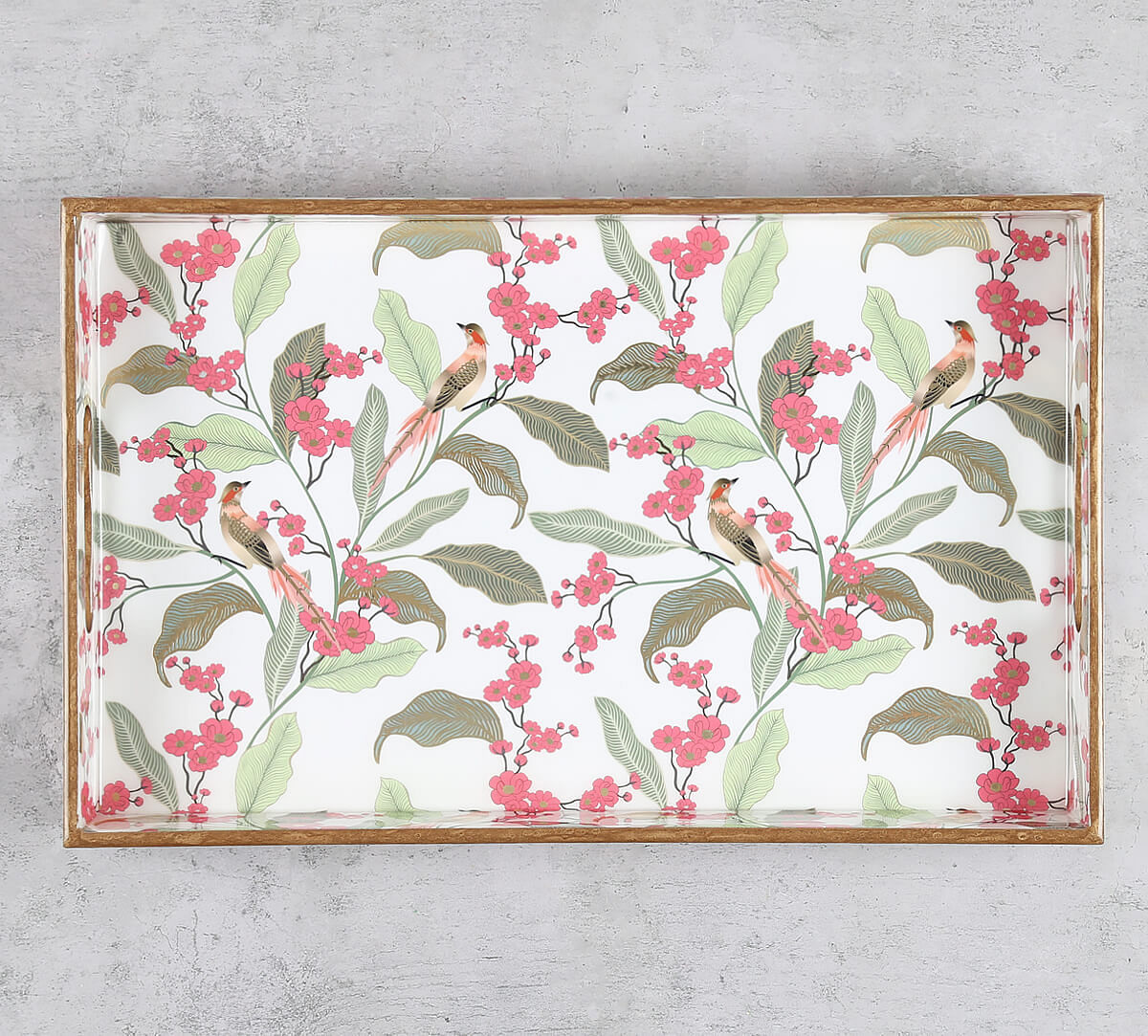 India Circu by Krsnaa Mehta Bird land paradise MDF Rectangle Tray