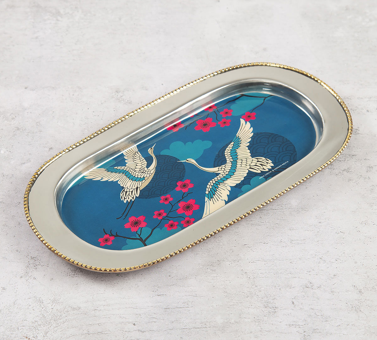 India Circus Aerial Moments Steel Serving Tray