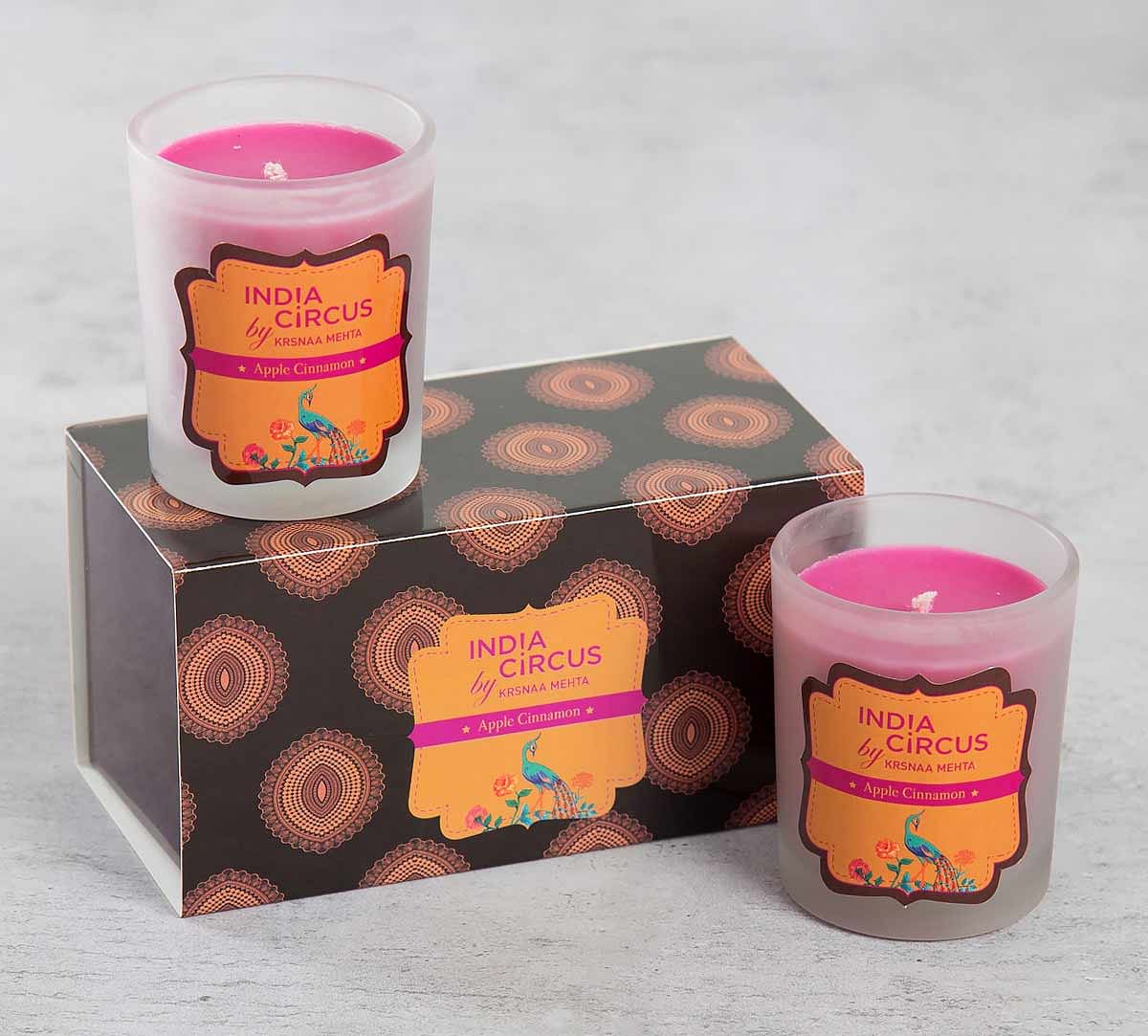 India Circus Apple Cinnamon Glass Votives