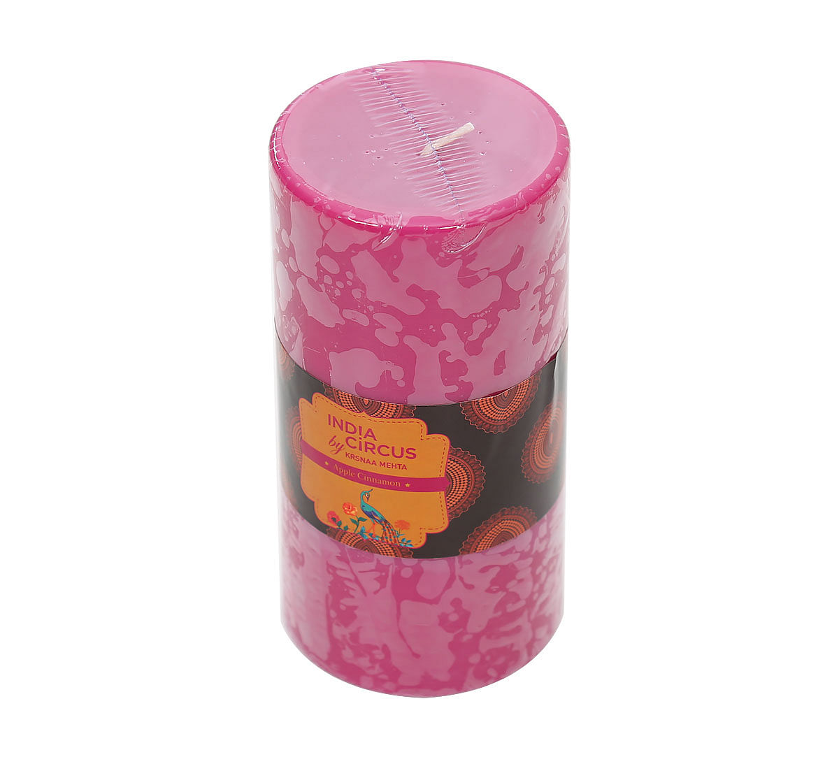 India Circus Apple Cinnamon Pillar Candle