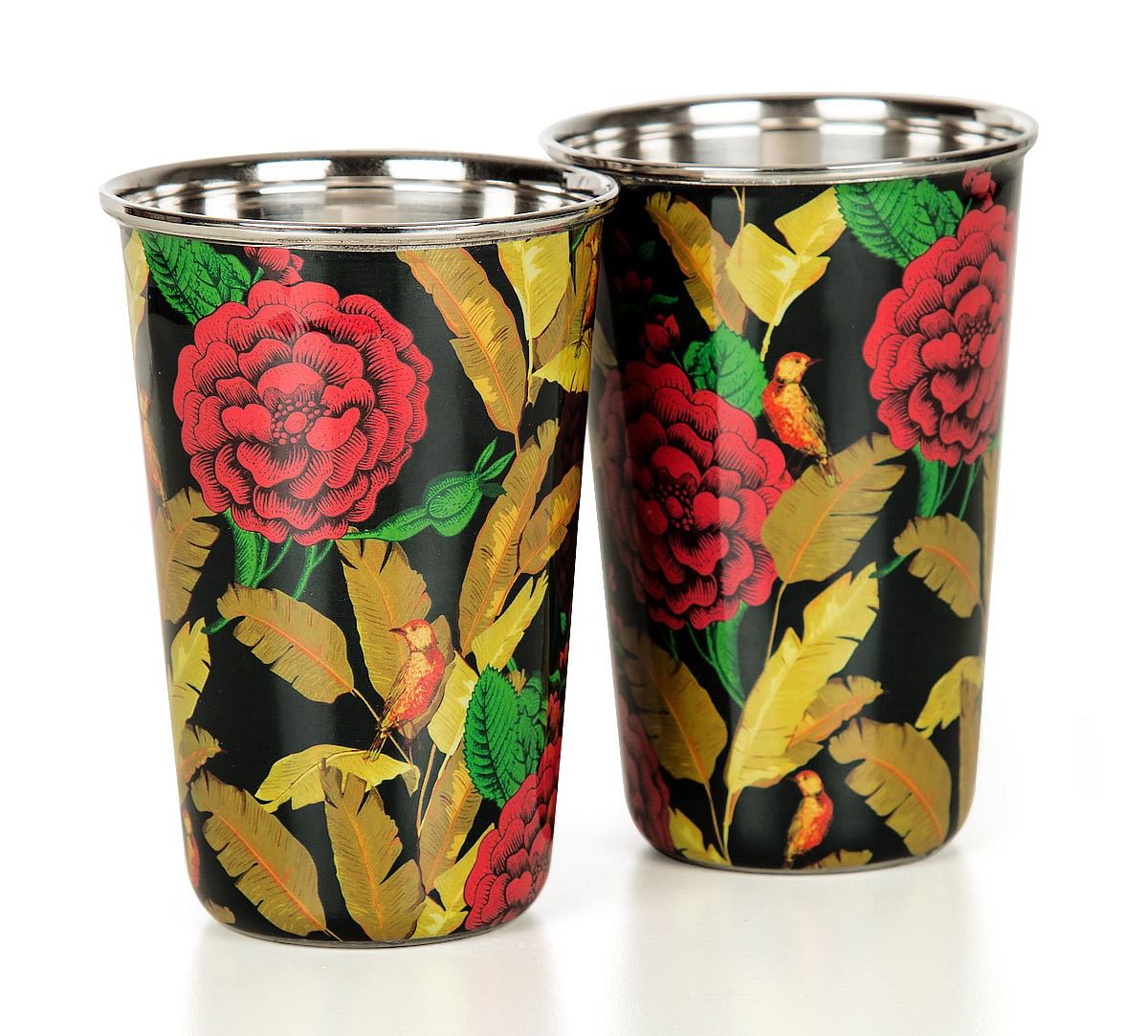 India Circus Bayrose Romance Steel Tumbler Set of 2