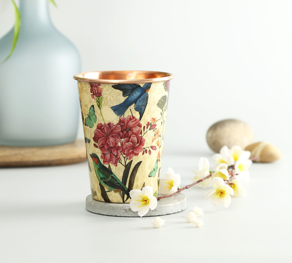 India Circus Bird Land Copper Tumbler