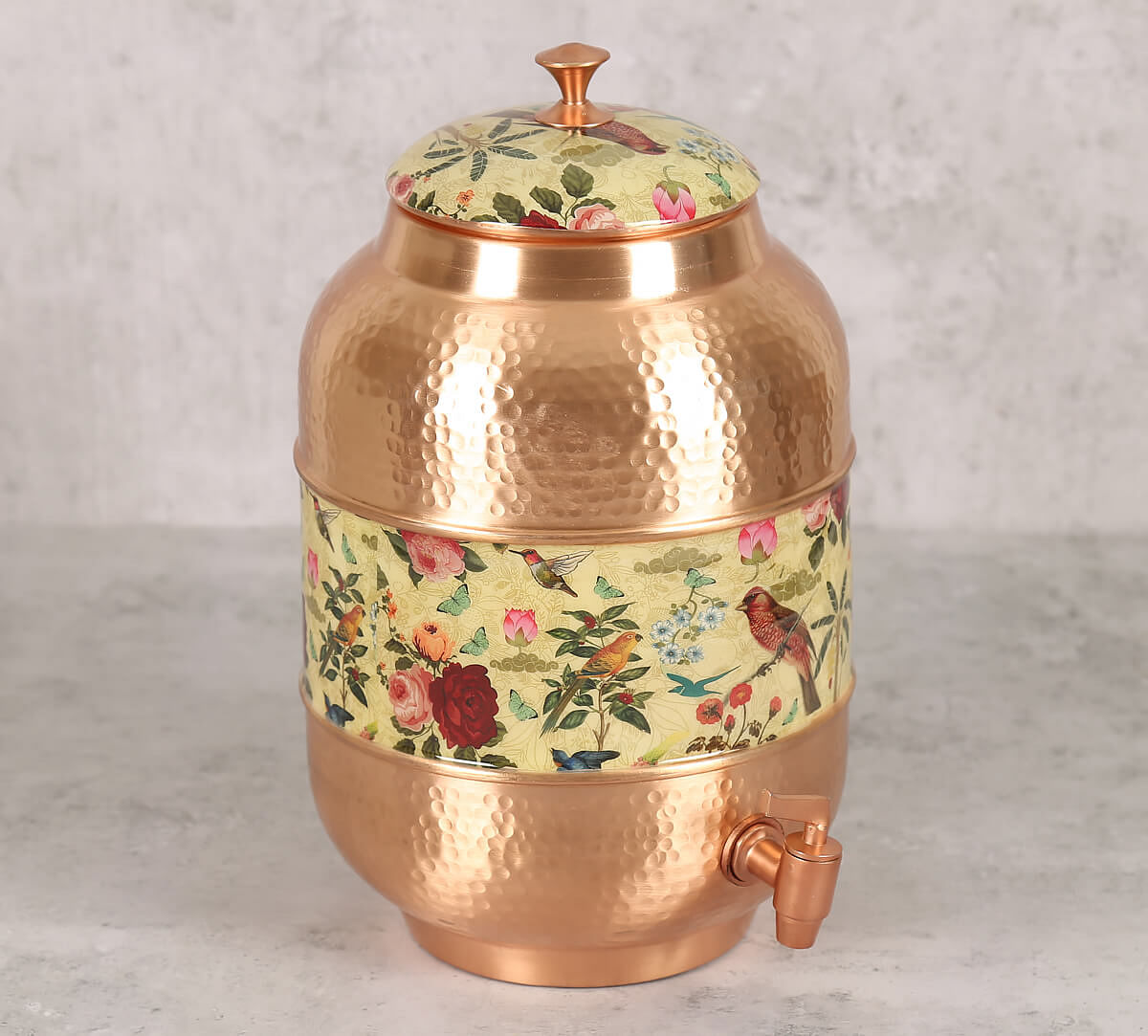 India Circus Bird Land Copper Water Dispenser