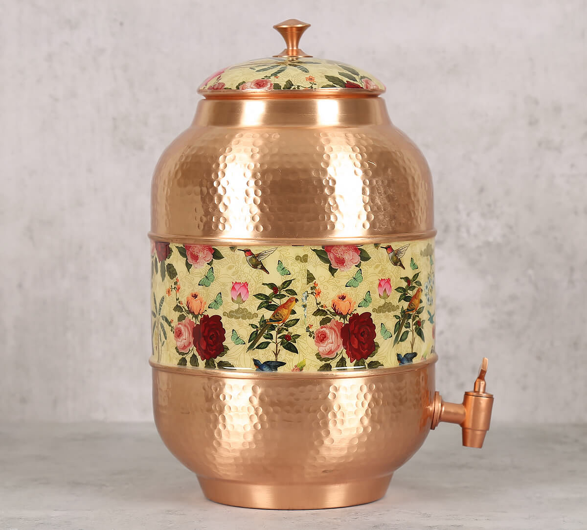 India Circus Bird Land Copper Water Dispenser