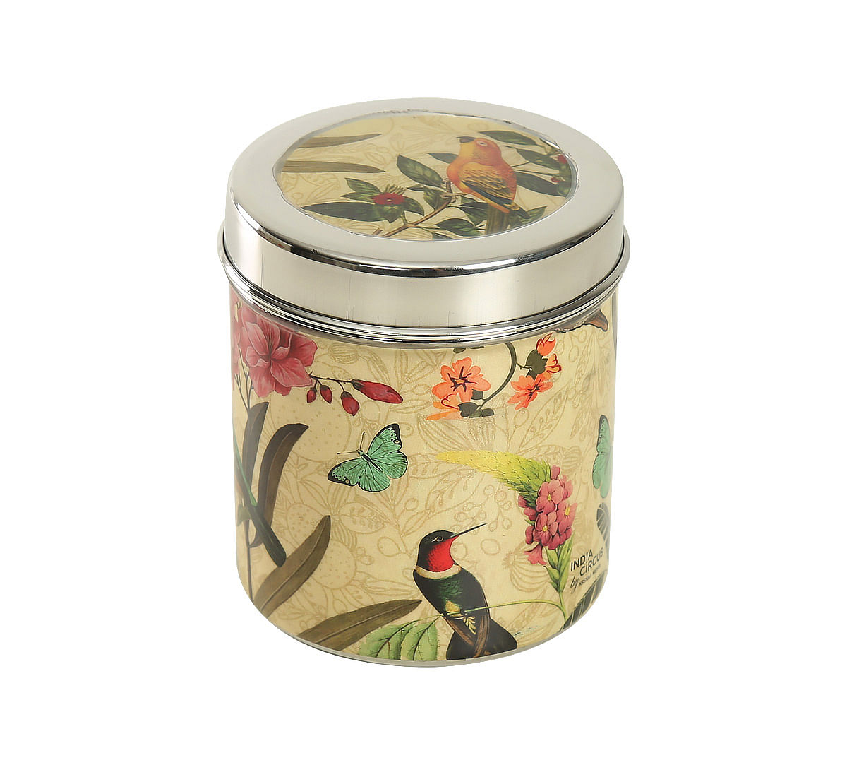 India Circus Bird Land Steel Container (Set of 3)