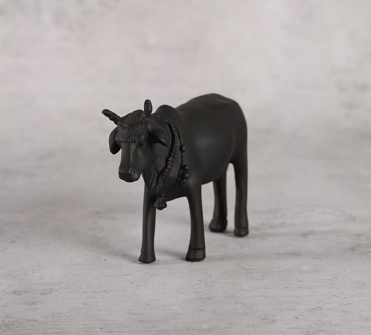 India Circus Black Beauty Cow Figurine