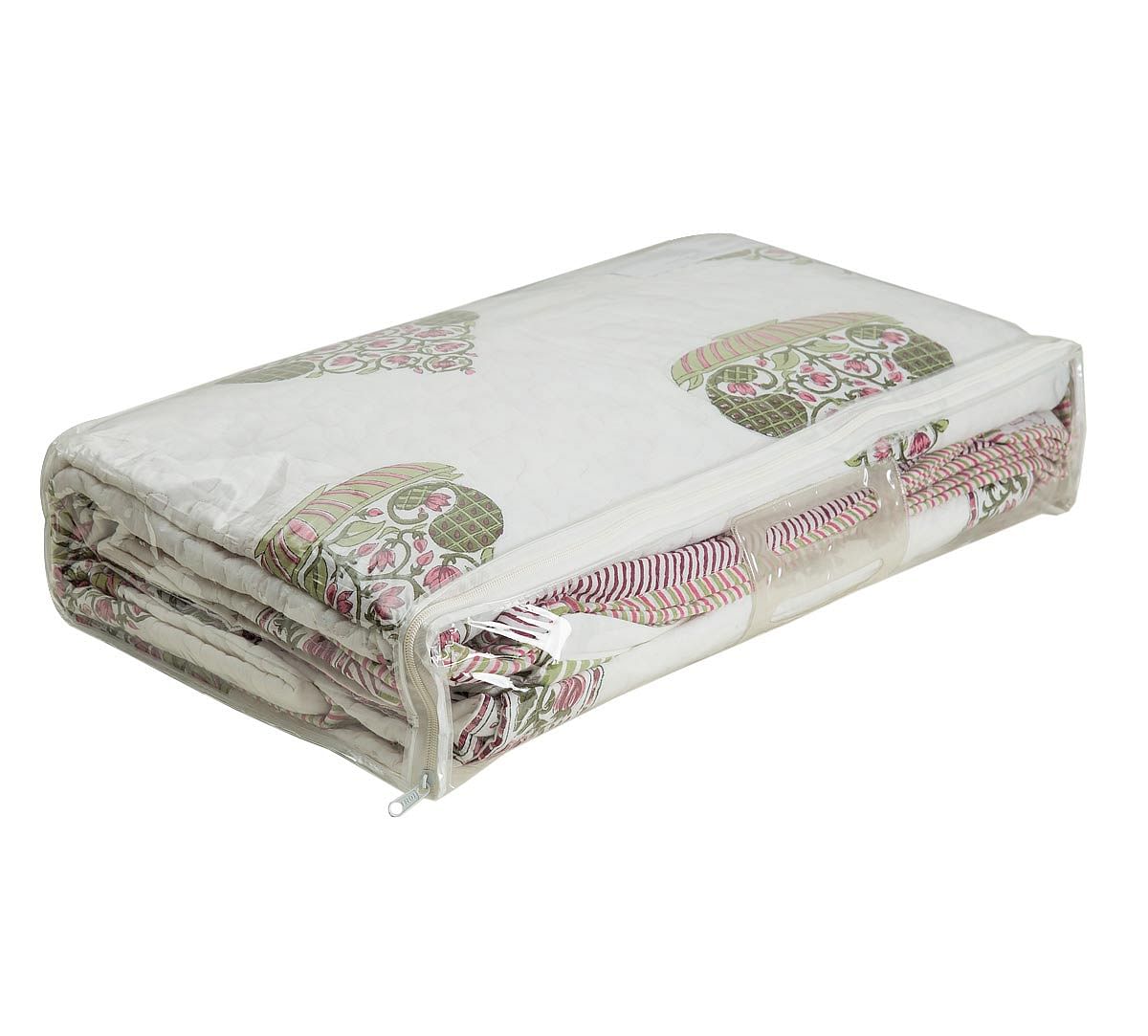 India Circus Blooming Planter Quilted Comforter Set