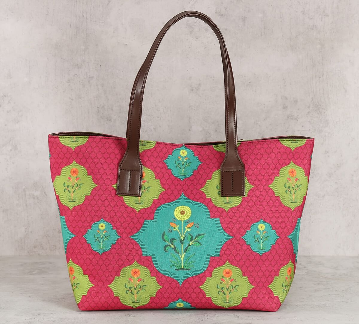 India Circus Blossom Tales Tote Bag