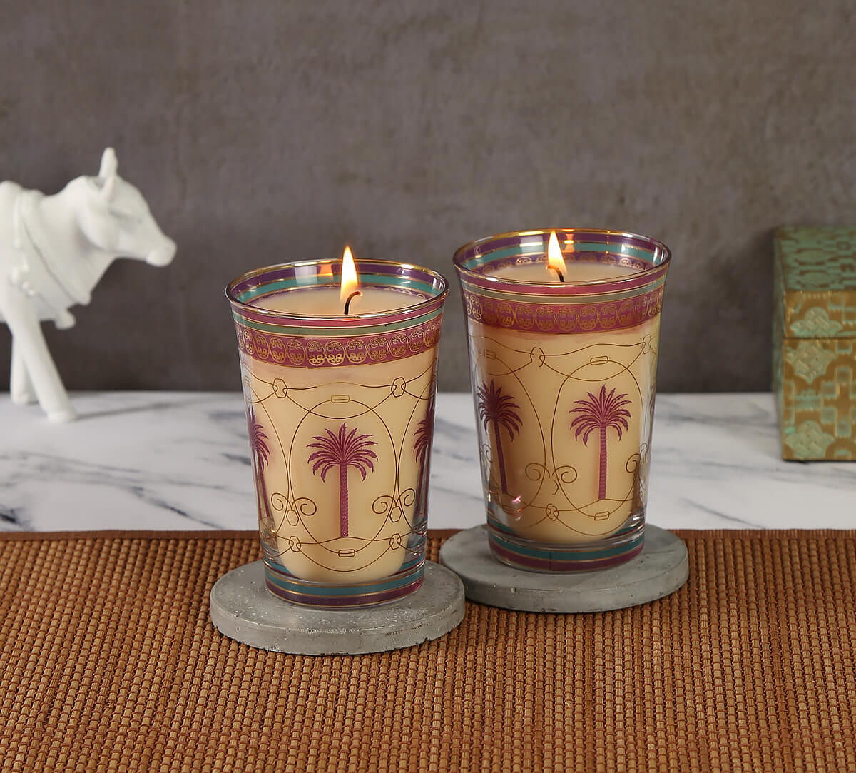 India Circus Blushed Palmeria Candle Votive