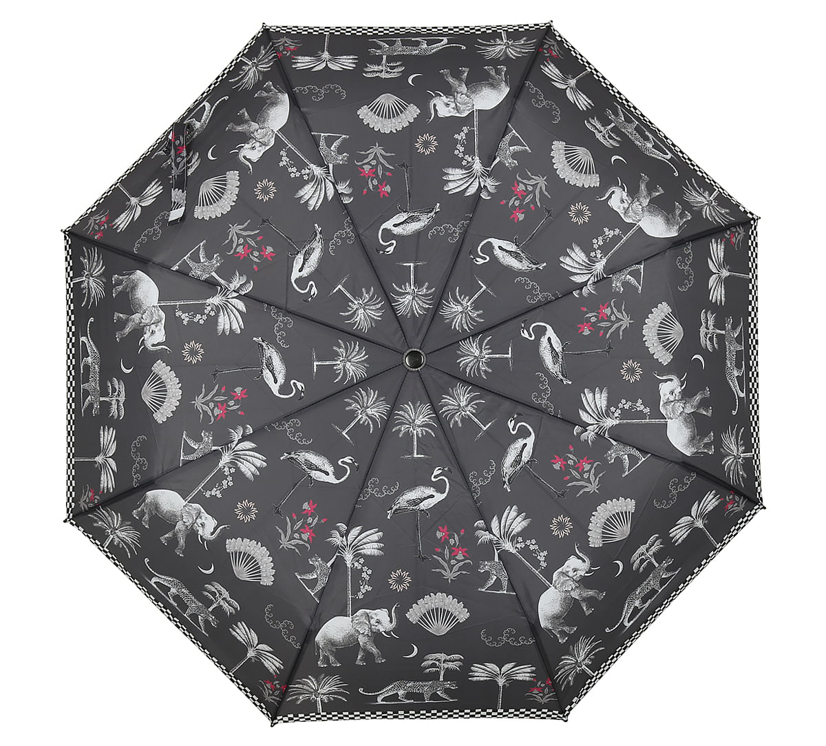 India Circus by Krsnaa Mehta Animalia Creations 3 Fold Umbrella