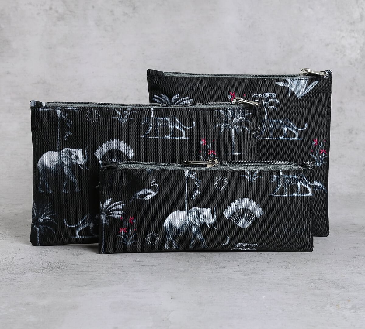 India Circus by Krsnaa Mehta Animalia Creations Utility Pouch Set of 3