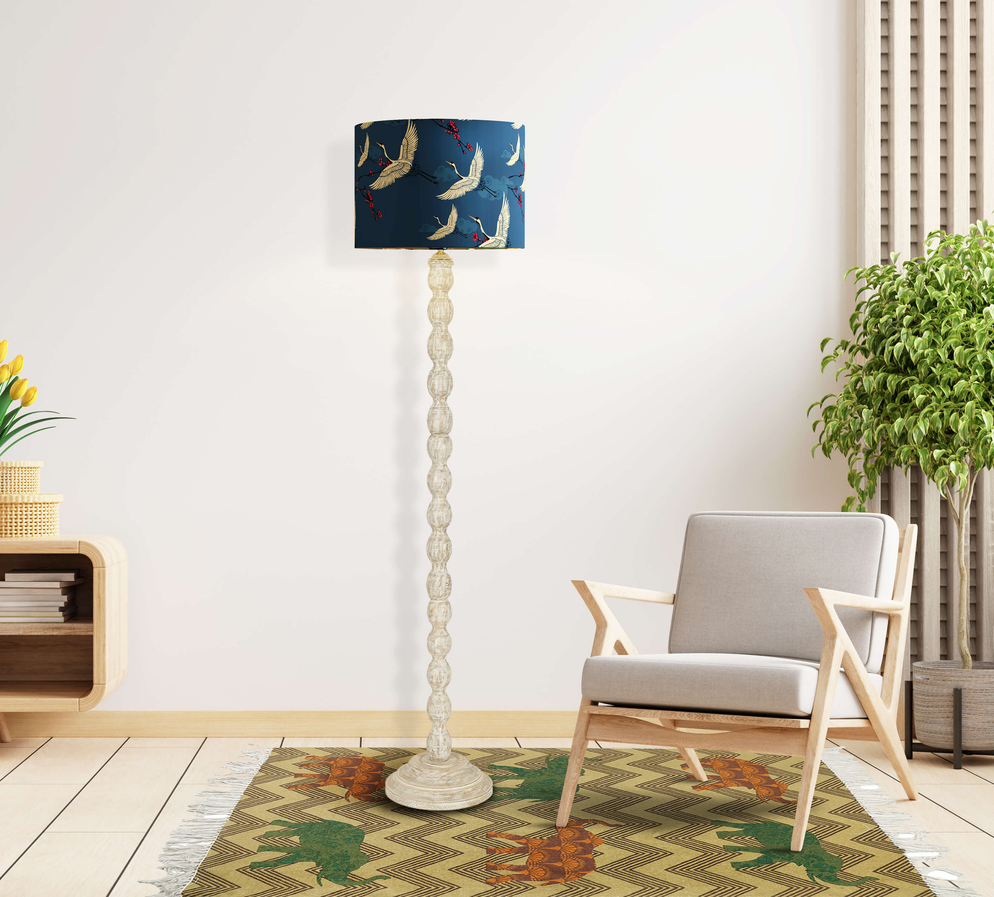 India Circus by Krsnaa Mehta Argent White Floor Lamp Base