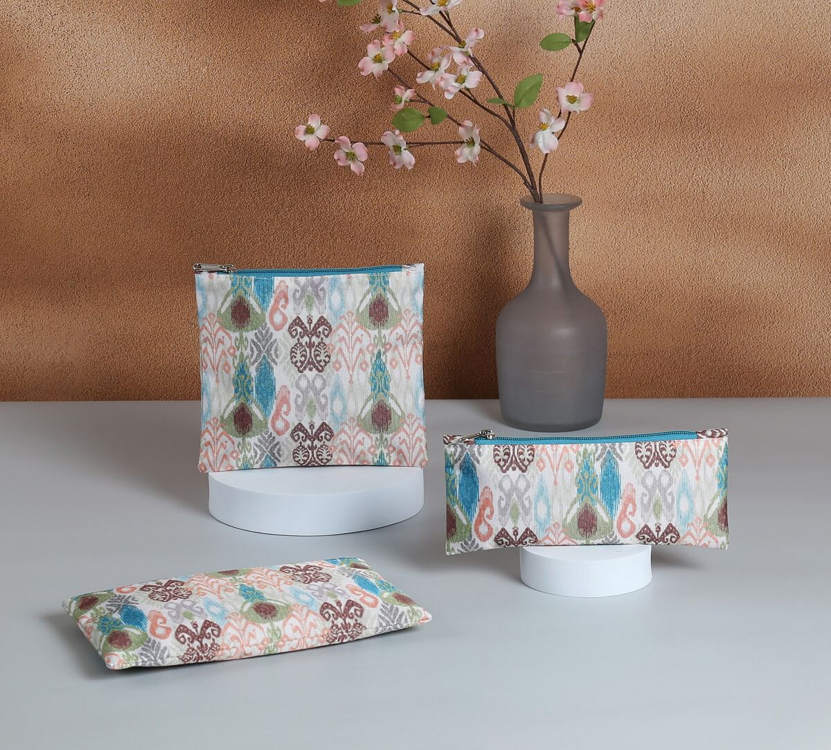 India Circus by Krsnaa Mehta Artisans of Earth Utility Pouch Set of 3