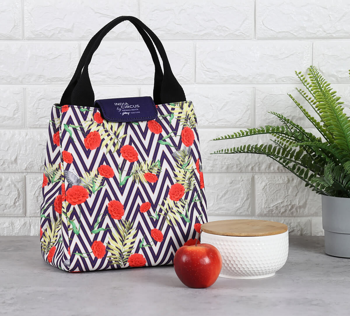 India Circus by Krsnaa Mehta Bayrose Chevron Lunch Bag