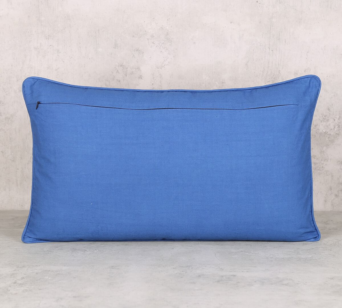 India Circus by Krsnaa Mehta Beryl indigo Rectangle Cotton Poplin Cushion Cover